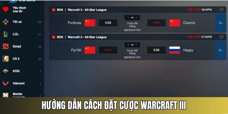 cách chơi cá cược warcraft 3
