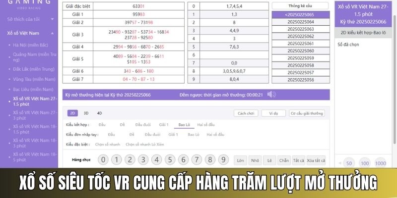 trải nghiệm xổ số VR