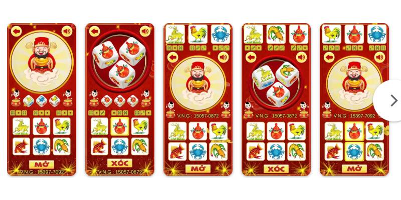 bầu cua tôm cá cho iphone