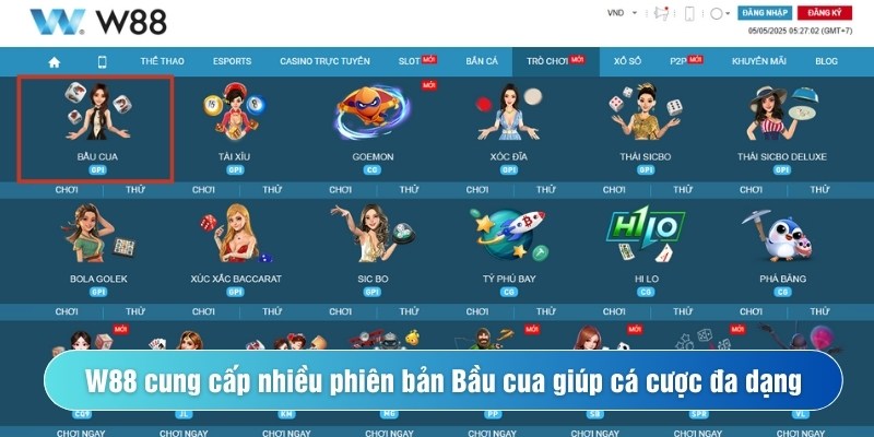 game bầu cua tôm cá online