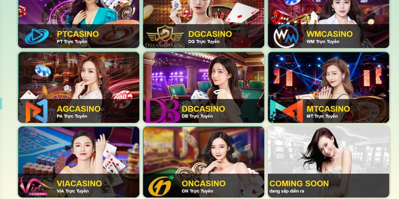 Sảnh casino tại nền tảng tạo nên không gian chuyên nghiệp