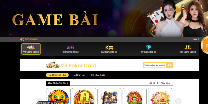 Game bài với hiệu ứng âm thanh như sòng bạc quốc tế