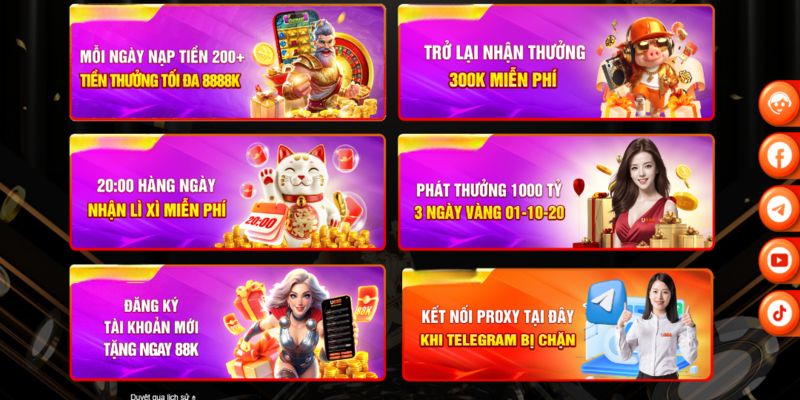 Nhiều ưu đãi cực lớn khi thực hiện đăng nhập Top86