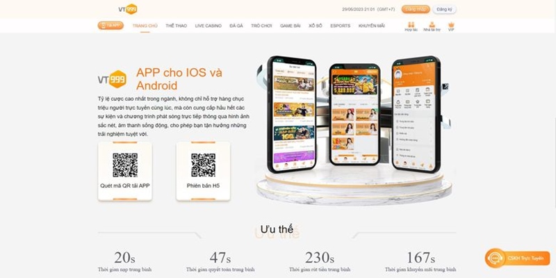 VT999 ứng dụng